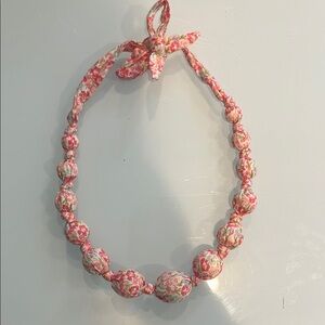 Pink Chicken Liberty of London Floral Beaded Necklace